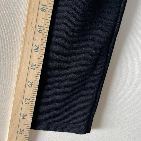 Jones New York Womens Dark Navy Blue Open Front Gold Tone Button Cardigan Sz XL - Picture 7 of 7